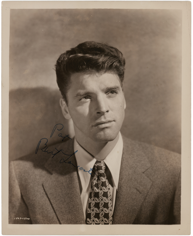 Lot 886 Burt Lancaster Signed Photograph