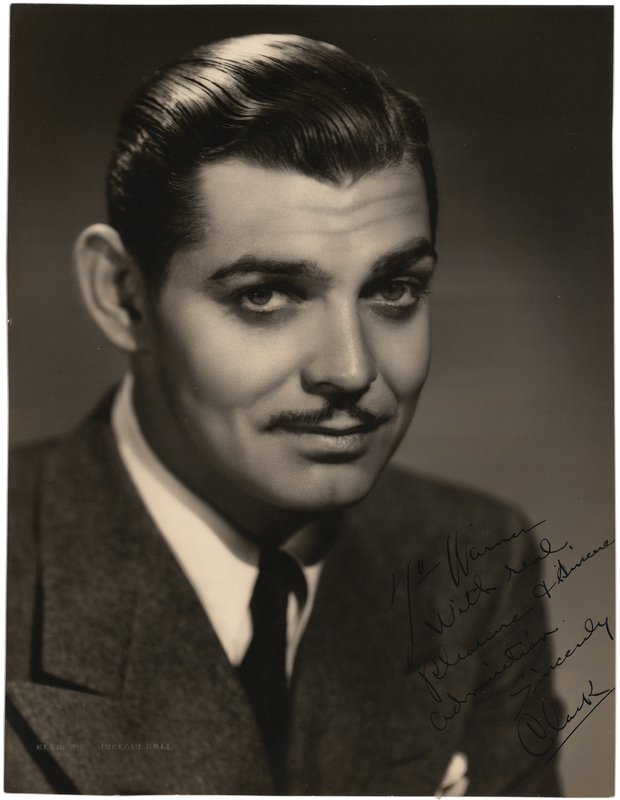Lot 868 Clark Gable Oversized Signed Photograph