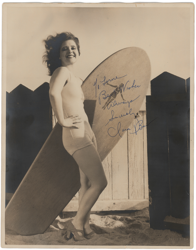 Lot 847 Clara Bow Oversized Signed Photograph