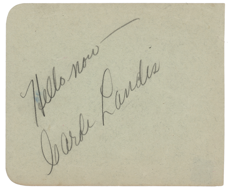 Lot 888 Carole Landis Signature