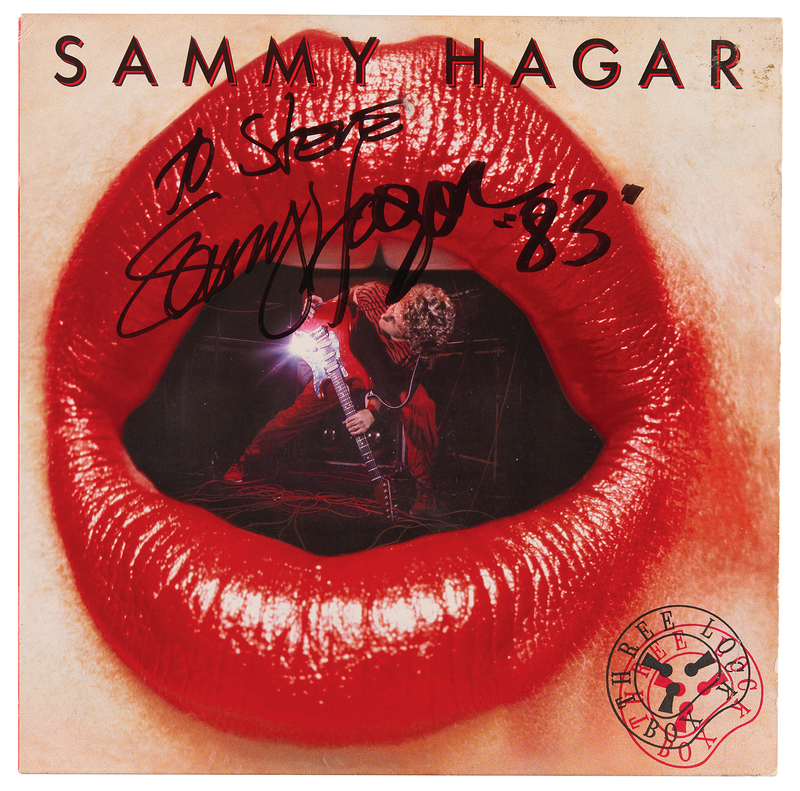 Lot 764 Sammy Hagar Signed Album - Three Lock Box