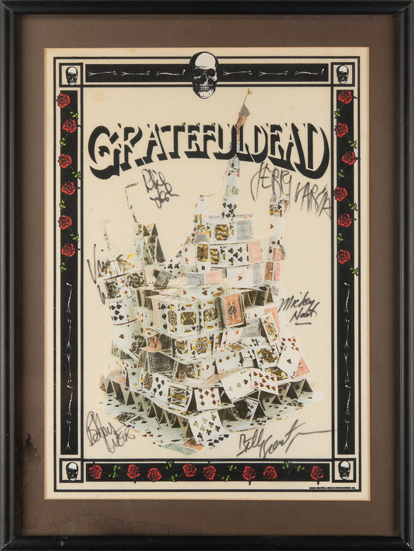 Lot 672 Grateful Dead Signed T-Shirt Pelon - 'House of Cards'