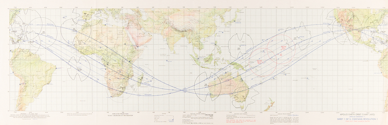 Lot 511 Apollo 11 Earth Orbit Chart
