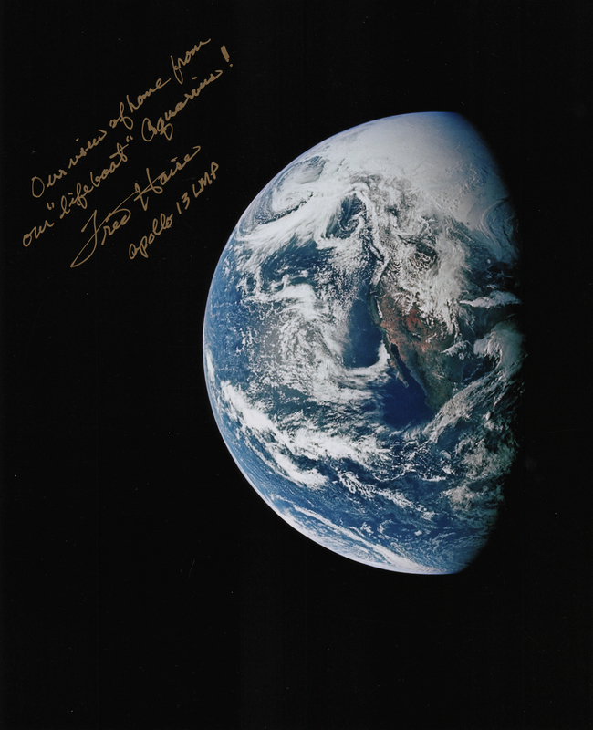 Lot 549 Fred Haise Signed Photograph