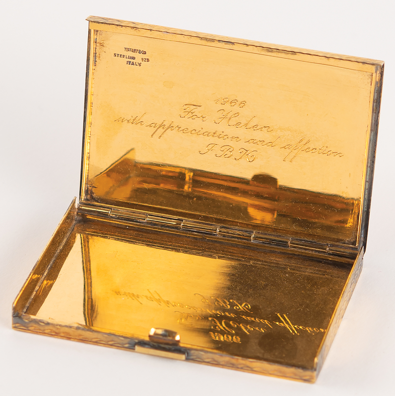 Lot 24 Jacqueline Kennedy-Gifted Tiffany & Co. Cigarette Case