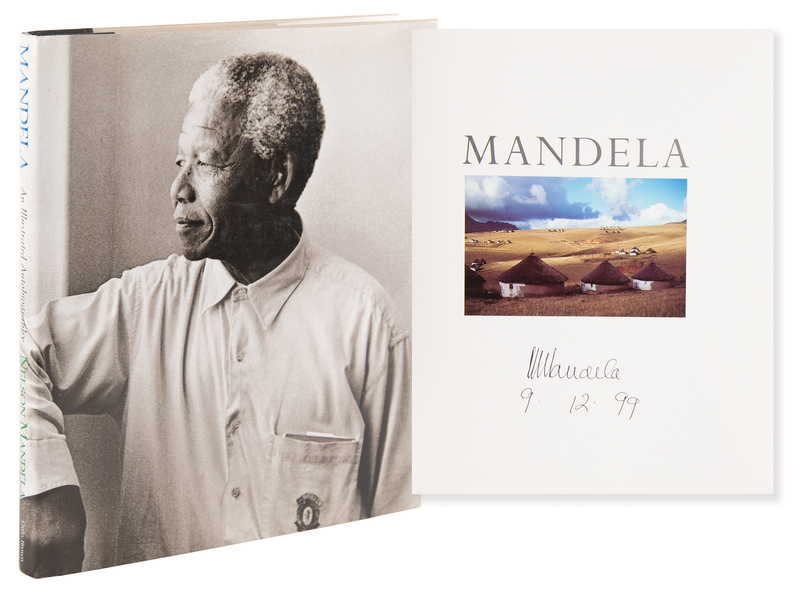 Lot 377 Nelson Mandela Signed Book - An Illustrated Autobiography