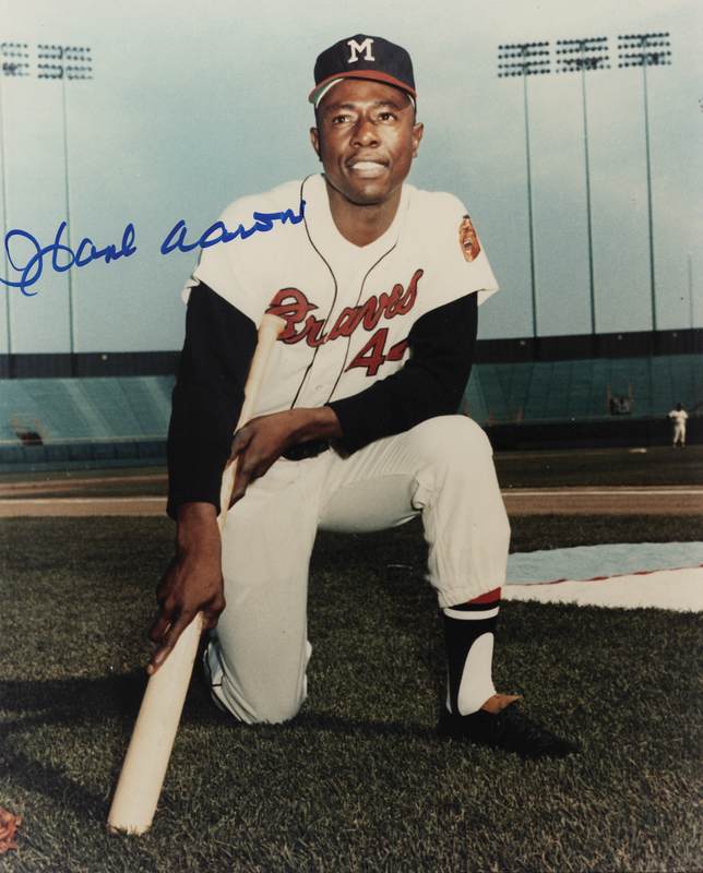 Lot 941 Hank Aaron Signed Photograph