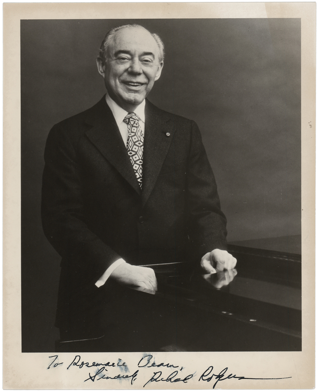 Lot 727 Richard Rodgers Signed Photograph