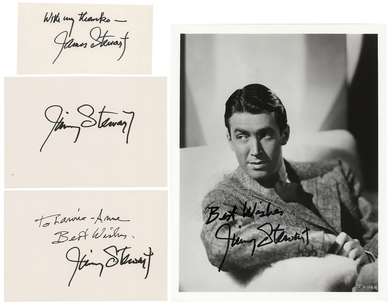 Lot 920 James Stewart (4) Signed Items
