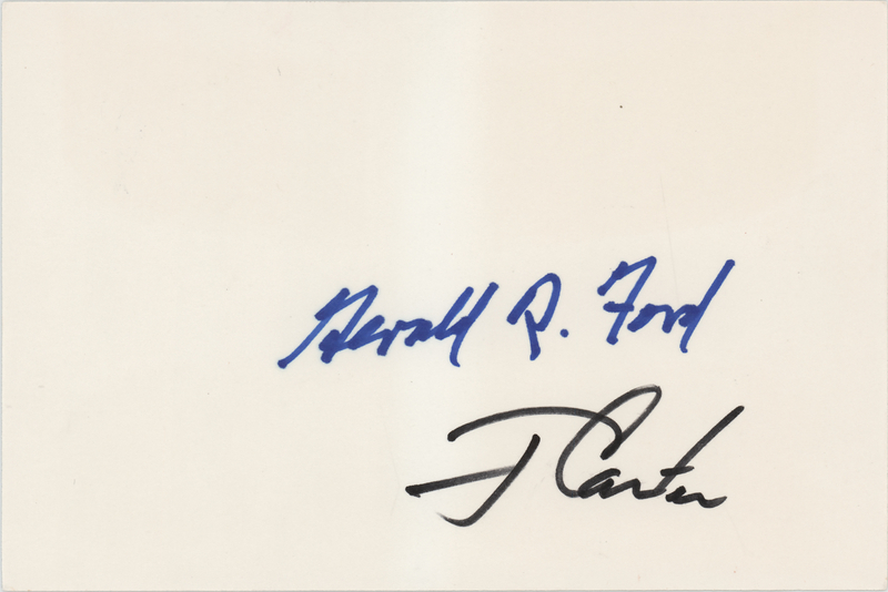Lot 78 Jimmy Carter and Gerald Ford