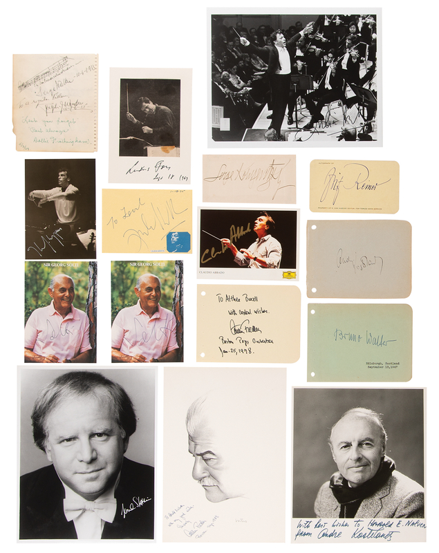 Lot 689 Conductors Group Lot of (15) Signed Items