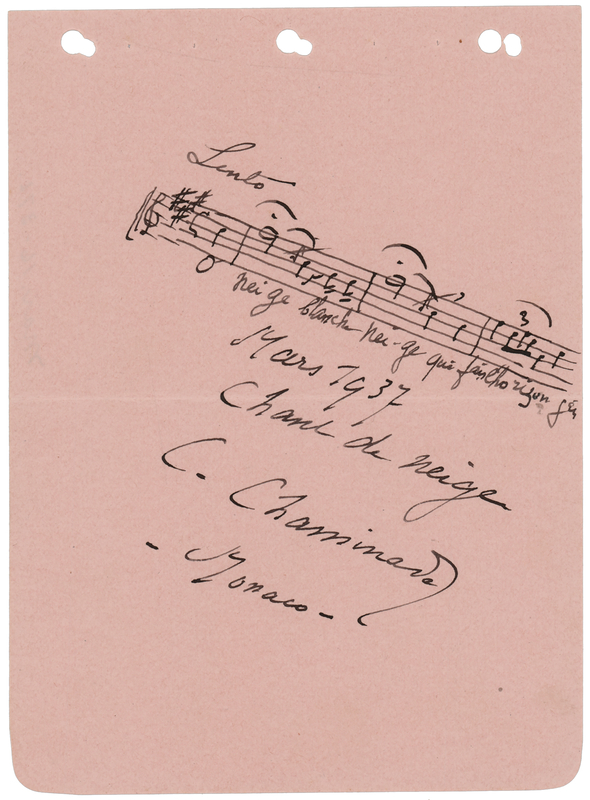 Lot 687 Cecile Chaminade Autograph Musical Quotation Signed