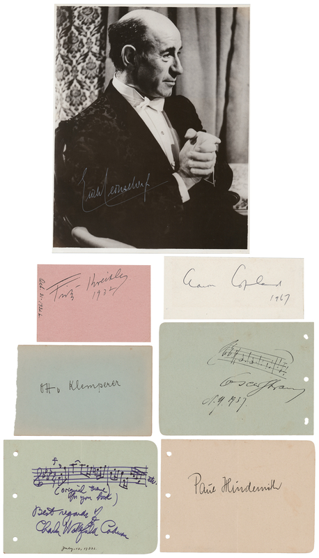 Lot 688 Composers Group Lot of (7) Signed Items