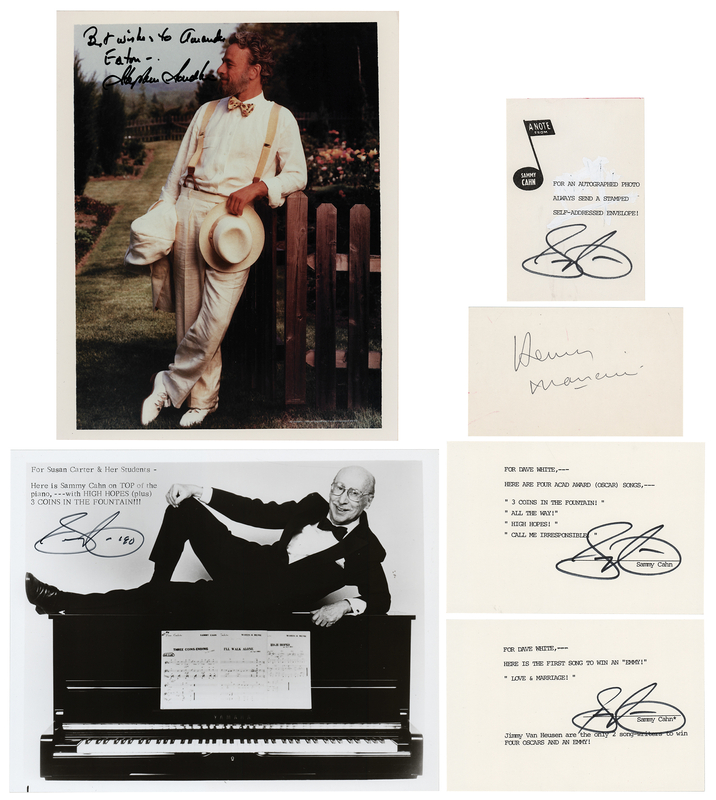 Lot 725 Modern Composers Group Lot of (10) Signed Items