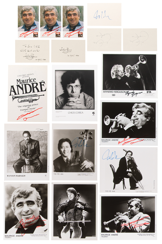 Lot 726 Musicians Group Lot of (18) Signed Items