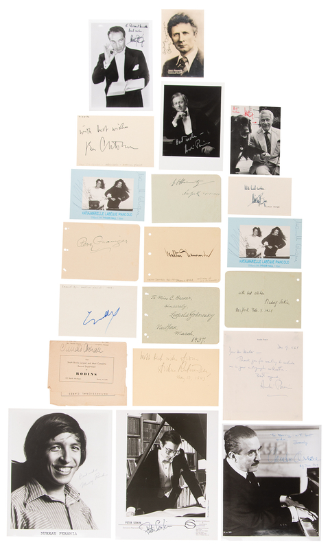 Lot 703 Pianists Group Lot of (20) Signed Items