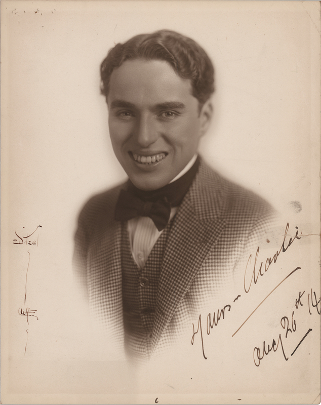 Lot 853 Charlie Chaplin Signed Photograph