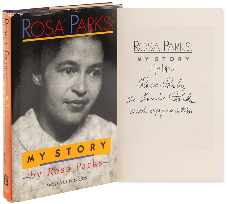 Lot 386 Rosa Parks Signed Book - My Story