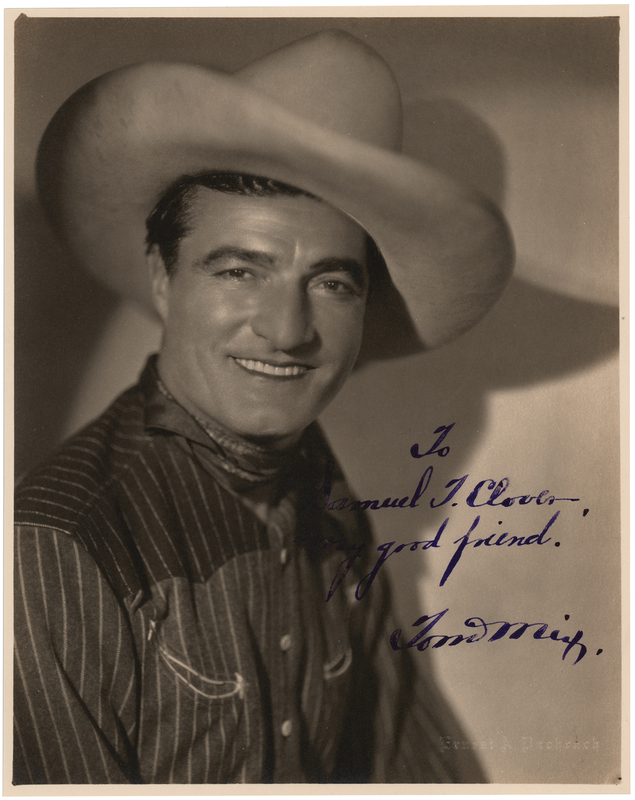 Lot 900 Tom Mix Signed Photograph