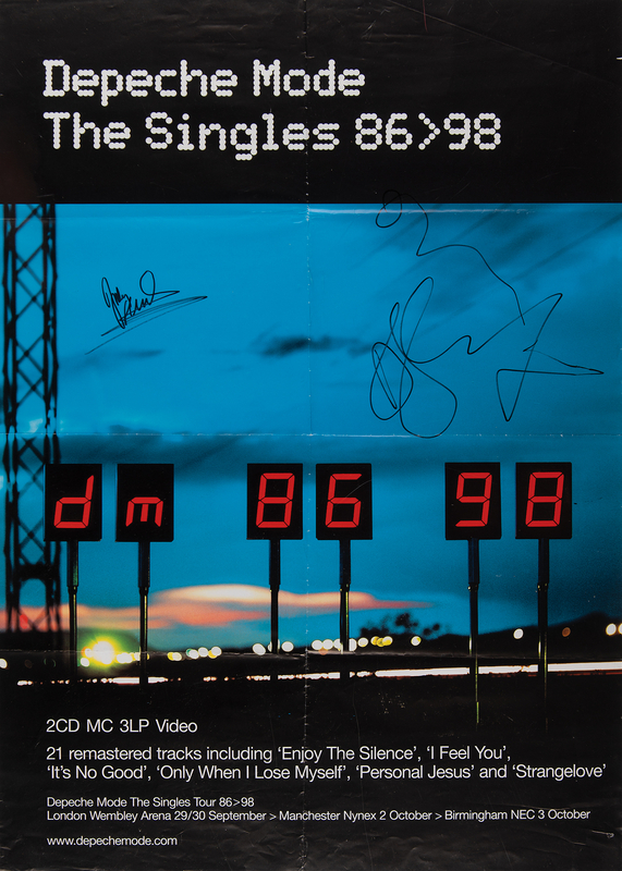 Lot 752 Depeche Mode Signed Poster