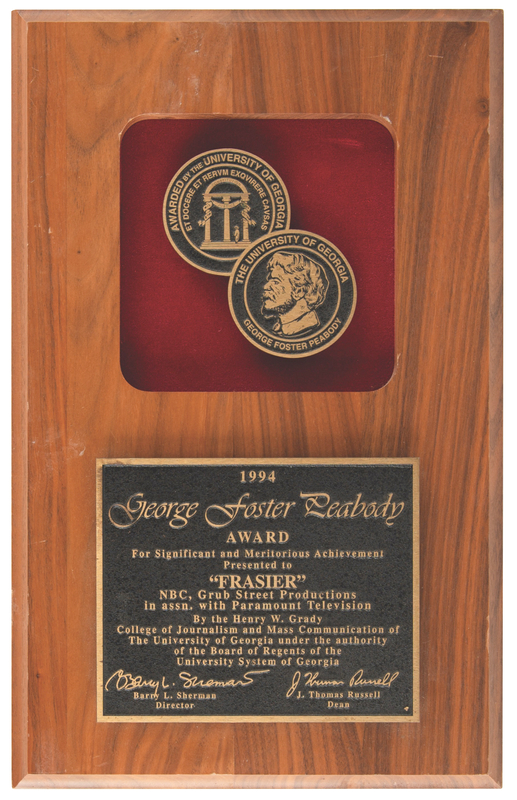 Lot 803 Frasier 1994 Peabody Award