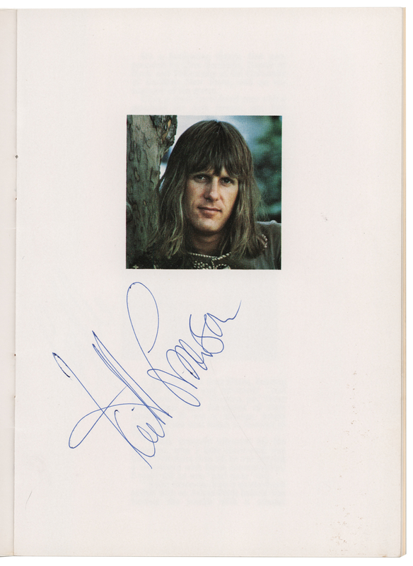 Lot 756 Emerson, Lake, and Palmer Signed Program
