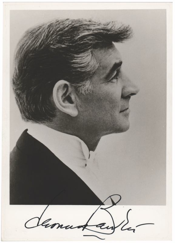 Lot 682 Leonard Bernstein Signed Photograph