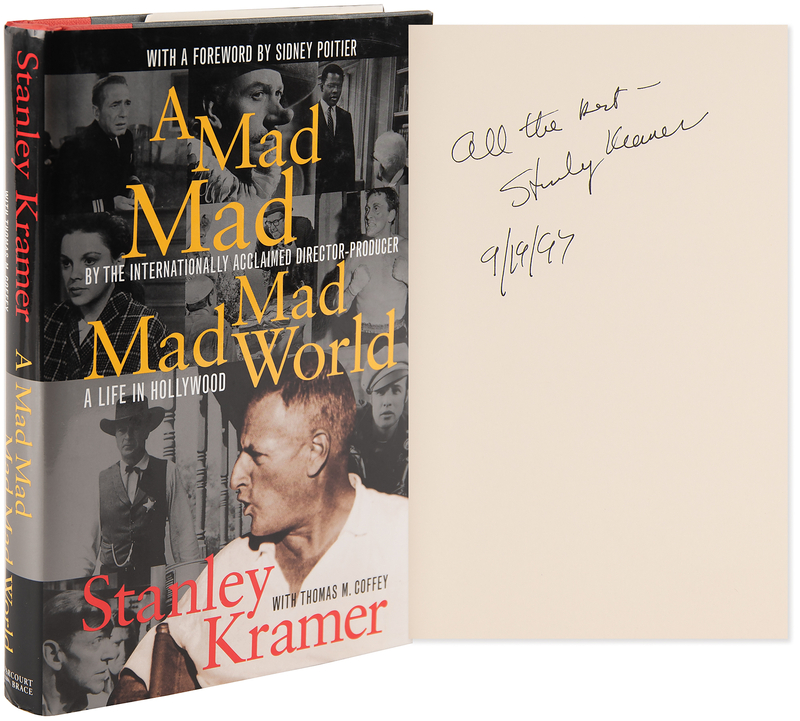 Lot 883 Stanley Kramer Signed Book - A Mad, Mad, Mad, Mad World
