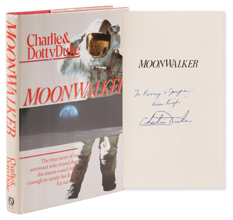 Lot 544 Charlie Duke Signed Book - Moonwalker