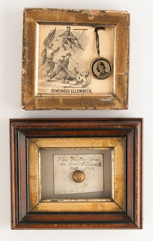 Lot 475 Elmer E. Ellsworth (2) Civil War-Era Souvenirs - 