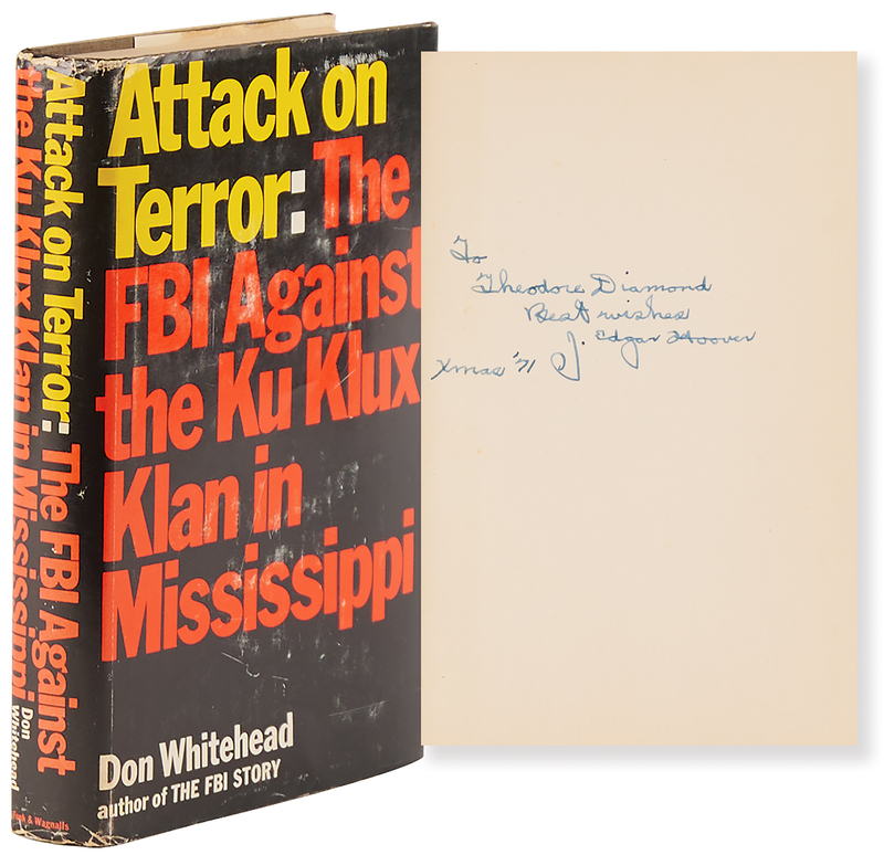 Lot 351 J. Edgar Hoover Signed Book - Attack on Terror