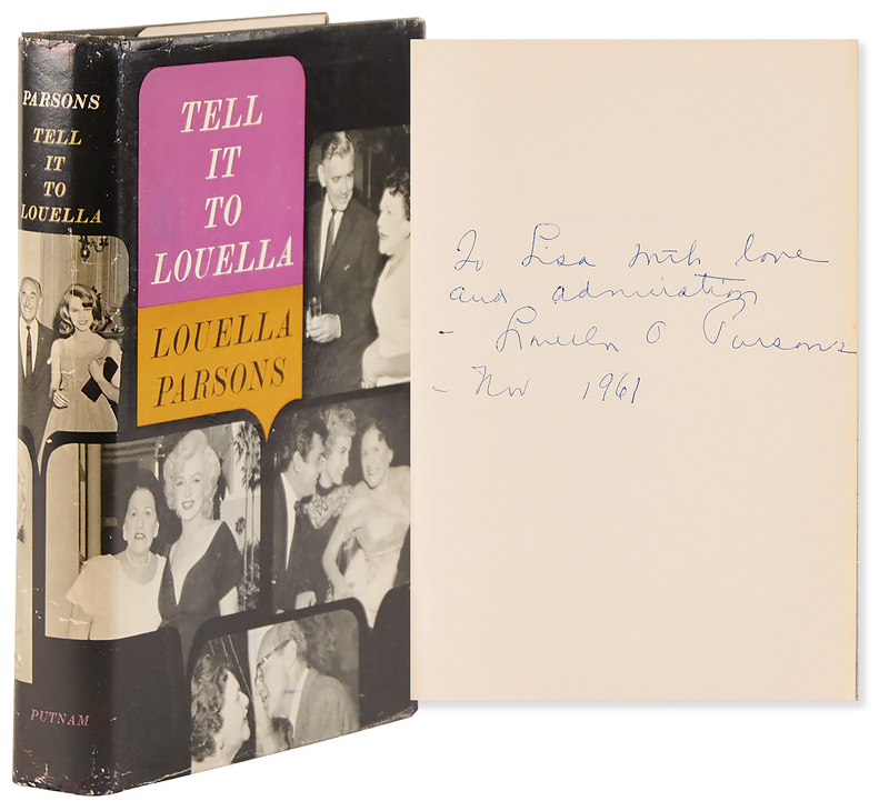 Lot 905 Louella Parsons Signed Book - Tell it to Louella