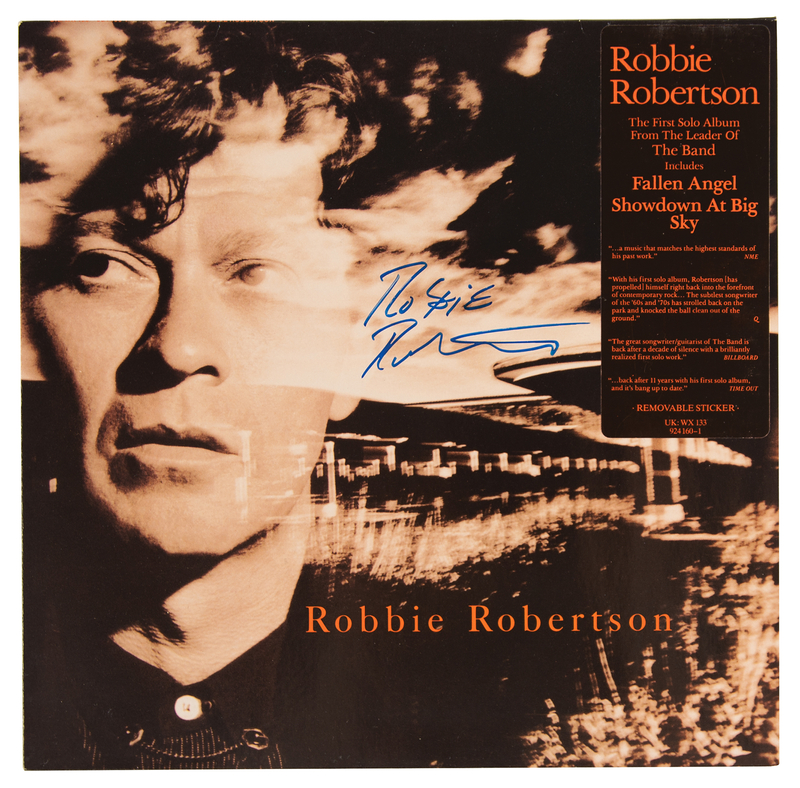 Lot 783 Robbie Robertson Signed Album - Robbie Robertson
