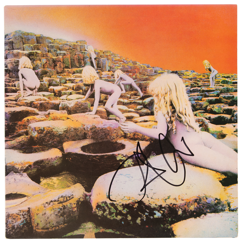 Lot 768 Led Zeppelin: Robert Plant Signed Album - Houses of the Holy