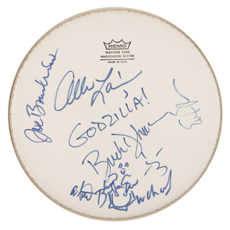 Lot 746 Blue Oyster Cult Signed Drum Head