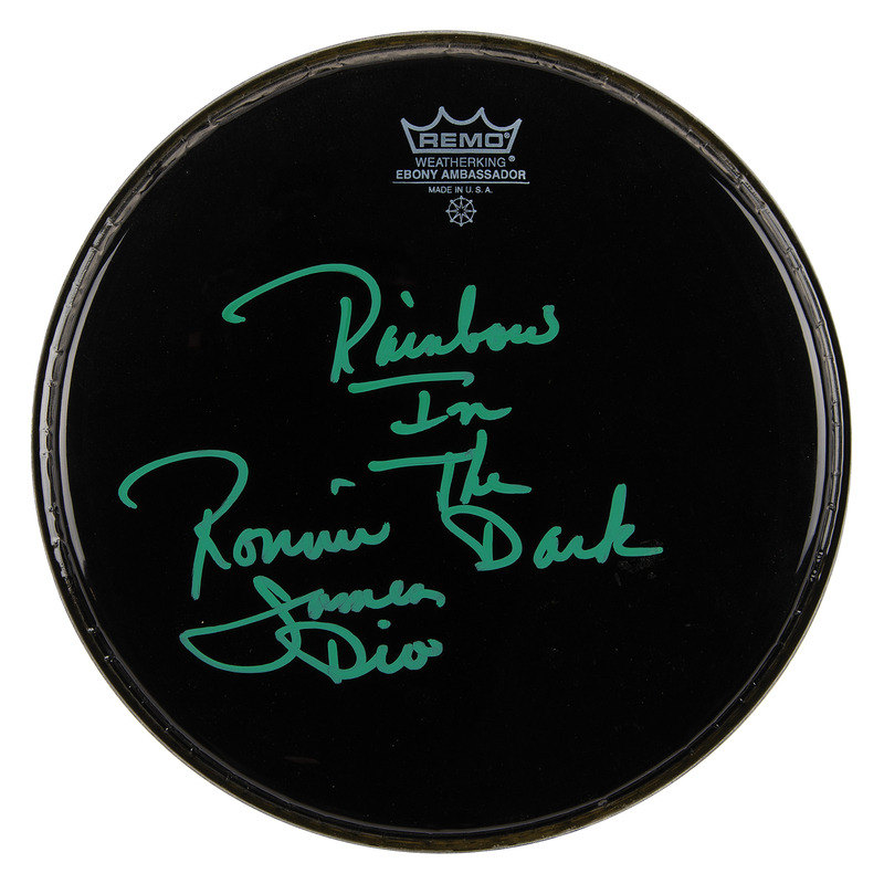 Lot 753 Ronnie James Dio Signed Drum Head