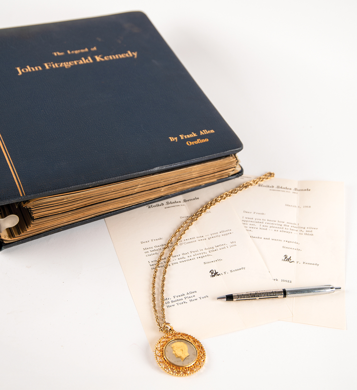 Lot 144 John F. Kennedy: The Legend of John F. Kennedy 'Private Edition' Scrapbook with (2) Typed Letters Signed from Robert F. Kennedy