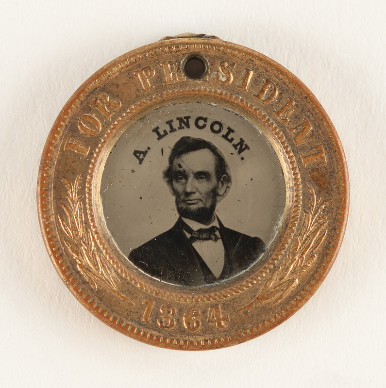 Lot 152 Abraham Lincoln and Andrew Johnson 1864 Presidential Campaign Ferrotype Button