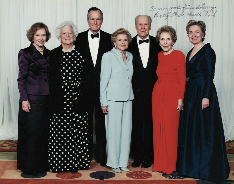 Lot 103 Gerald and Betty Ford Signed Photograph - Presented to Larry King