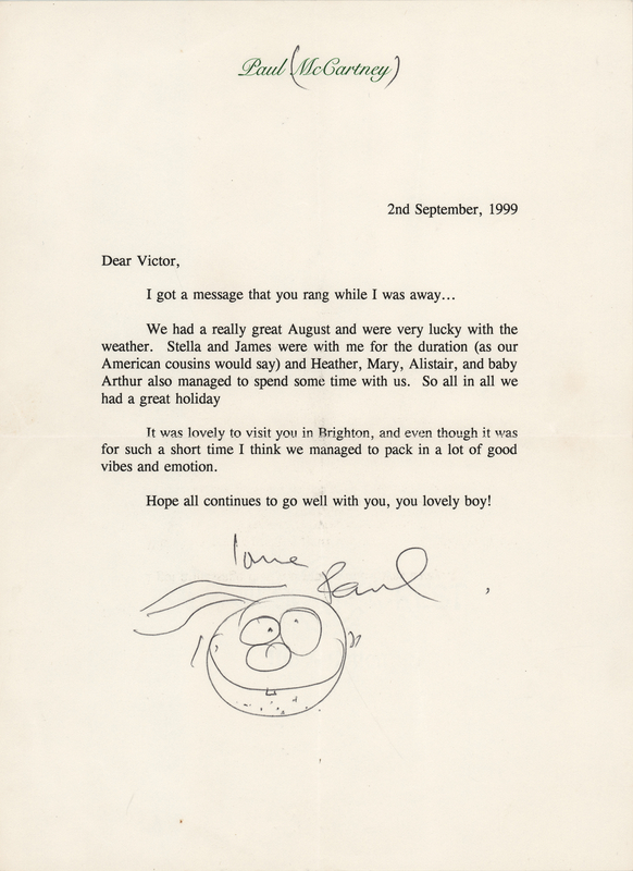 Lot 670 Beatles: Paul Typed Letter Signed to Actor Victor Spinetti