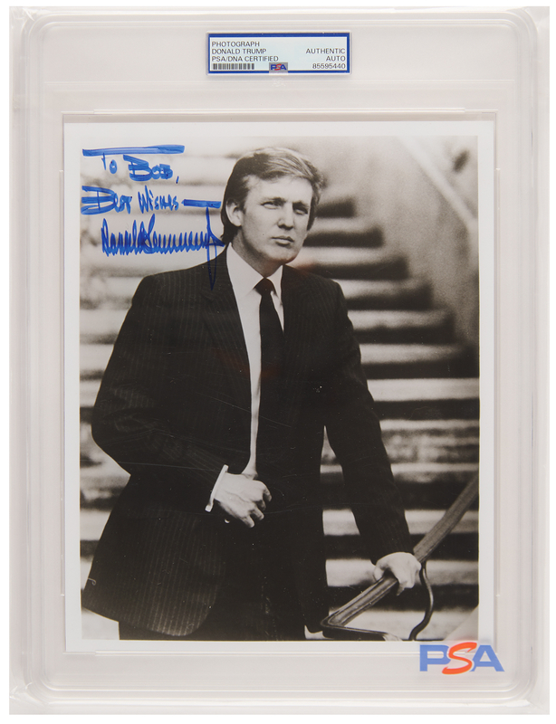 Lot 194 Donald Trump Signed Photograph