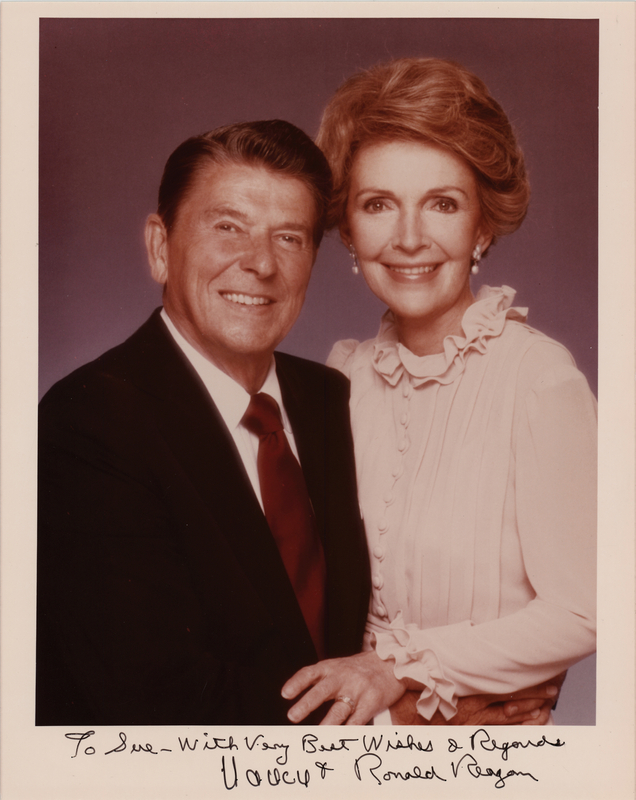 Lot 178 Ronald and Nancy Reagan Signed Photograph