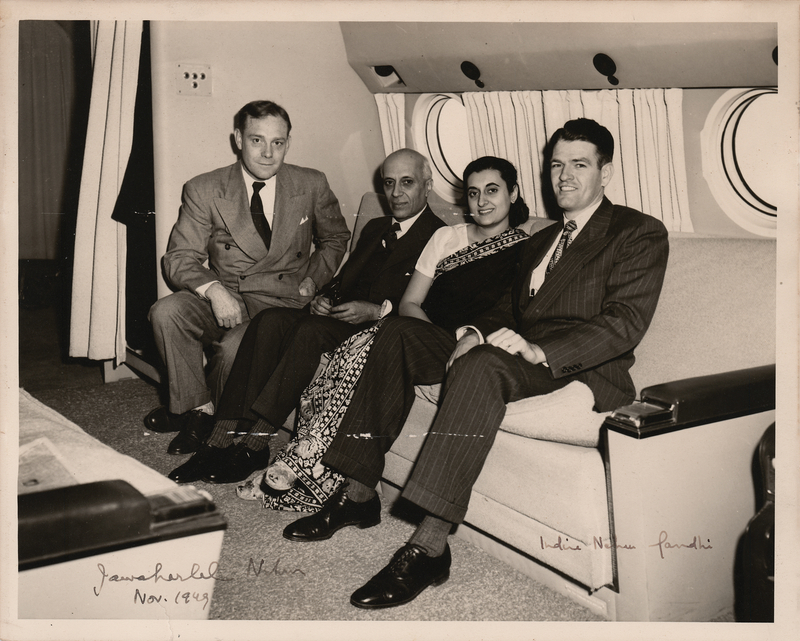 Lot 384 Jawaharlal Nehru and Indira Gandhi Signed Photograph