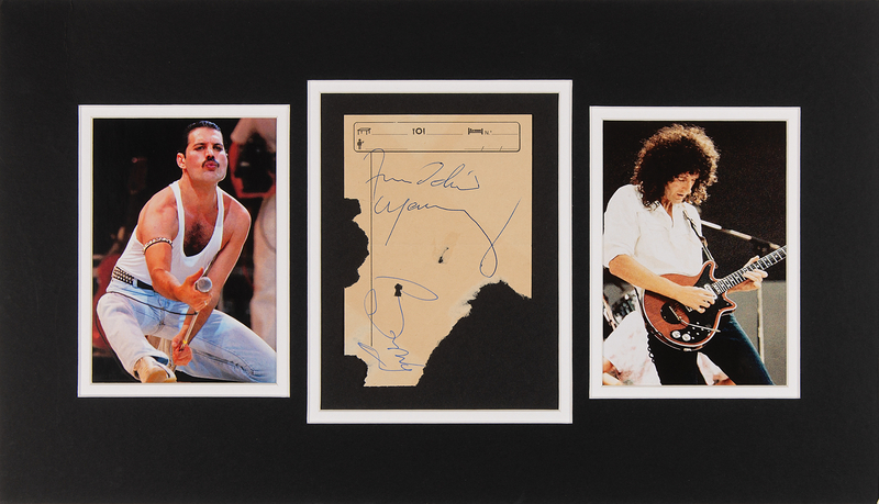 Lot 780 Queen: Freddie Mercury and Brian May Signatures