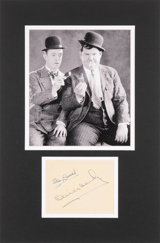 Lot 890 Laurel and Hardy Signatures