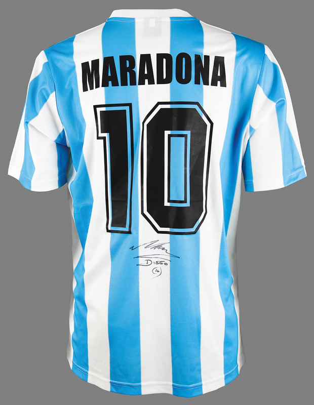 Lot 956 Diego Maradona Signed 'Argentina National Team' Jersey