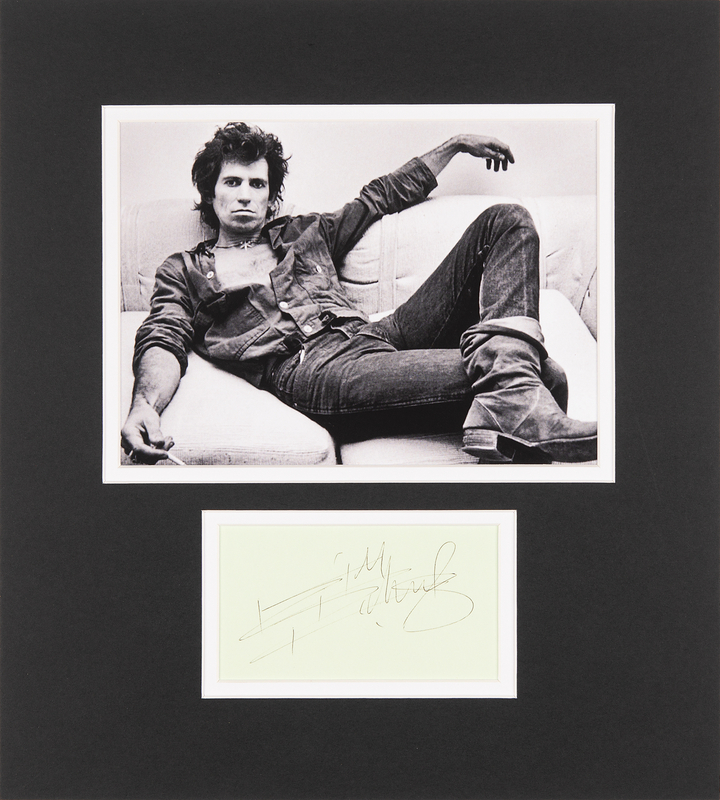 Lot 785 Rolling Stones: Keith Richards Signature