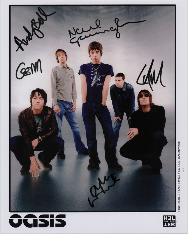 Lot 775 Oasis Signed Photograph