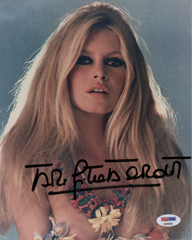 Lot 838 Brigitte Bardot Signed Photograph