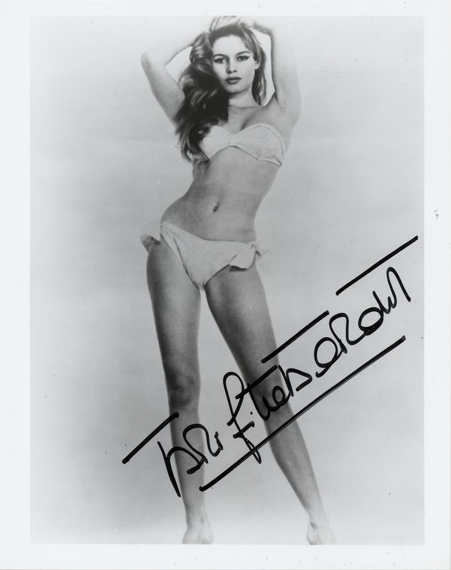 Lot 839 Brigitte Bardot Signed Photograph